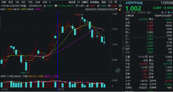 资金逆市揽筹，龙头宽基A50ETF华宝（159596）5月大举吸金3.52亿元！高盛：当前或是入市好时机  第2张