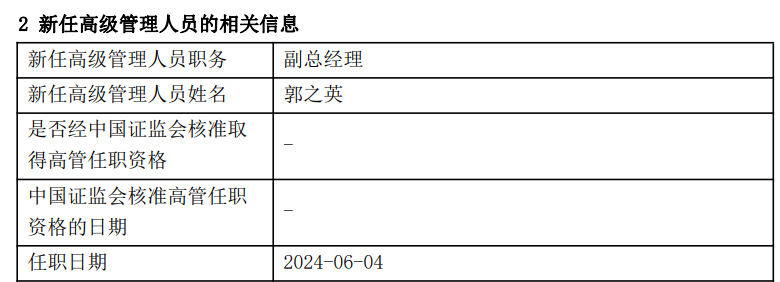 易米基金新任郭之英为副总经理，去年刚从董事长转任副董事长  第1张