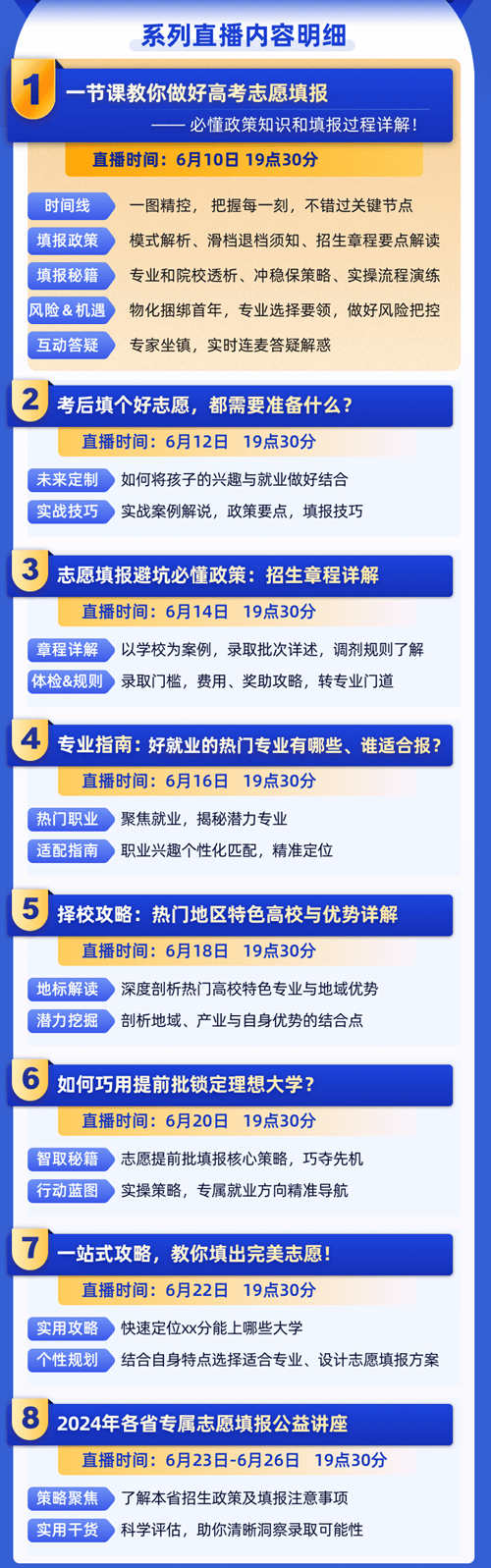 升学e网通2024志愿填报系列直播上线，帮助考生科学填报志愿  第7张