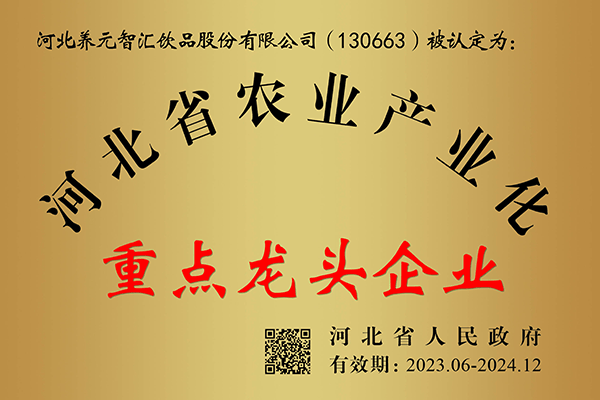 六个核桃连续多次被认定为河北省农业产业化重点龙头企业  第1张