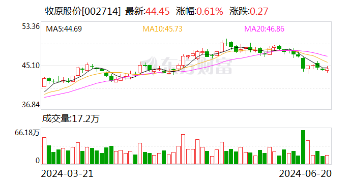 牧原股份：控股股东限售股解禁 目前没有减持计划  第1张