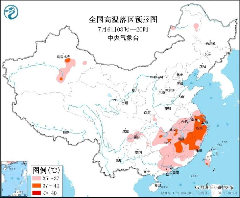 未来三天国内天气预报（7月6日）