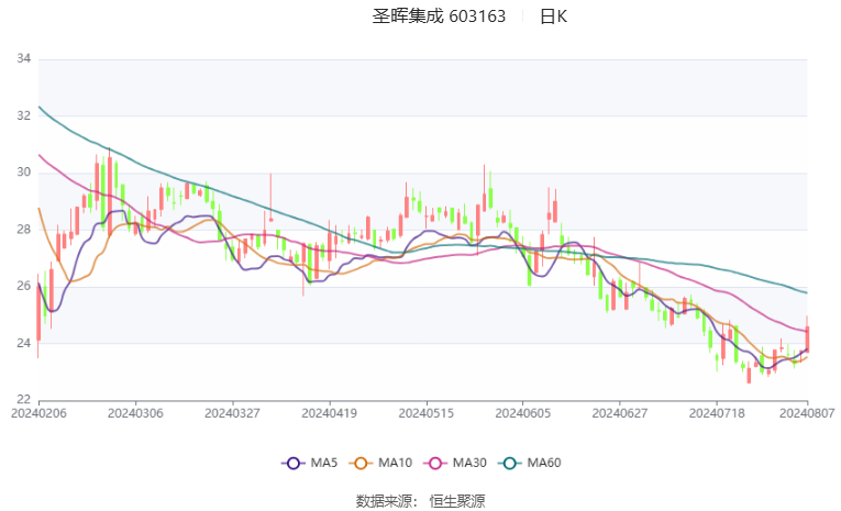 圣晖集成：2024年上半年净利润5697.85万元 同比下降26.07%  第1张