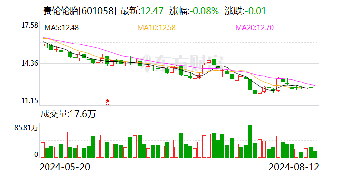 赛轮轮胎：股东新华联控股累计被冻结股份约660万股