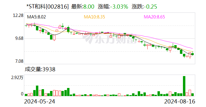 *ST和科：公司财务总监王冠芳辞职