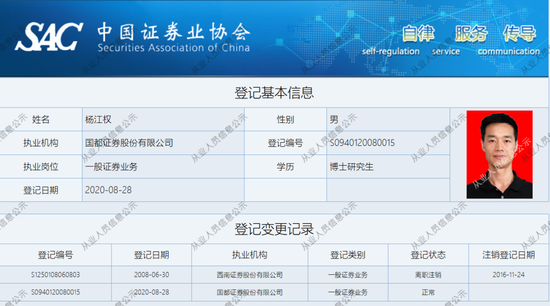 又一券商总经理出事！违法炒股？国都证券总经理被立案调查并辞职！  第2张