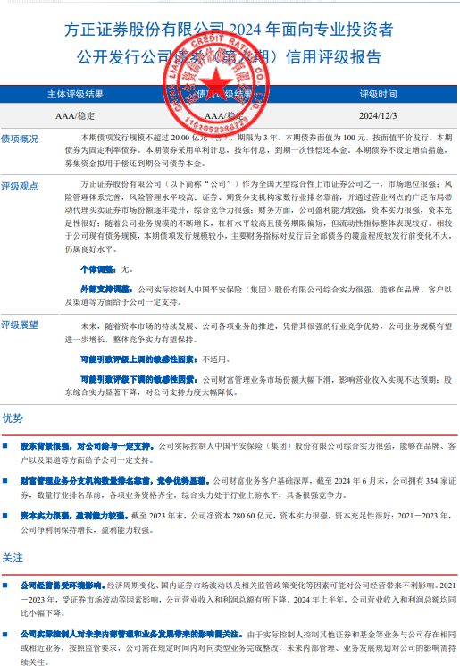 一周金融机构要闻汇总：方正证券斥资5,000万元增资方正香港金控、华创证券创业板打新弃购  第55张